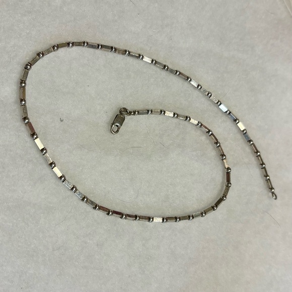 Vintage Sterling Silver 925 Mixed Bead Necklace 16” - Picture 5 of 11
